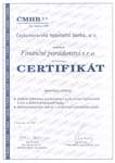 Certifikát Českomoravské hypoteční banky